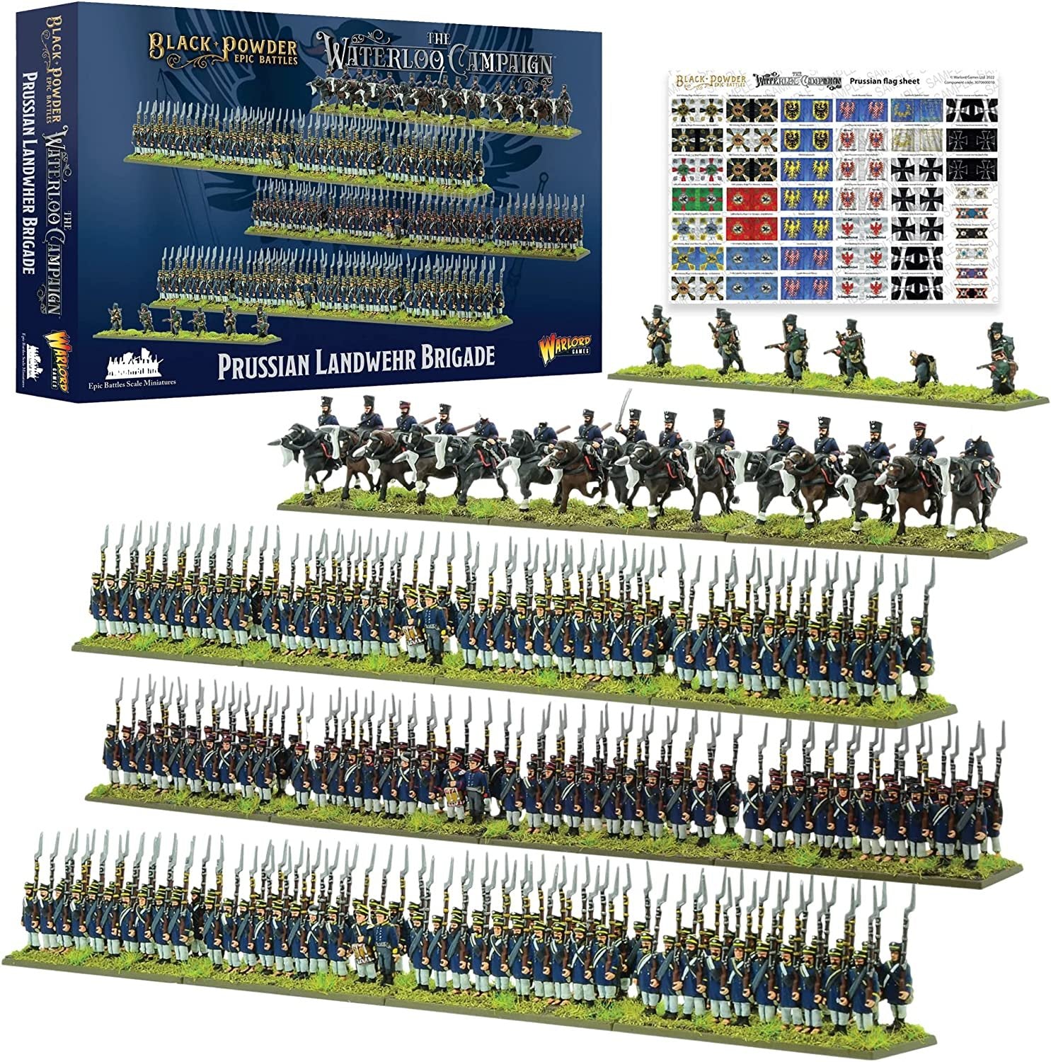Black Powder Epic Battles - Waterloo: Prussian Landwehr Brigade Black Powder Epic Battles - Waterloo: Prussian Landwehr Brigade