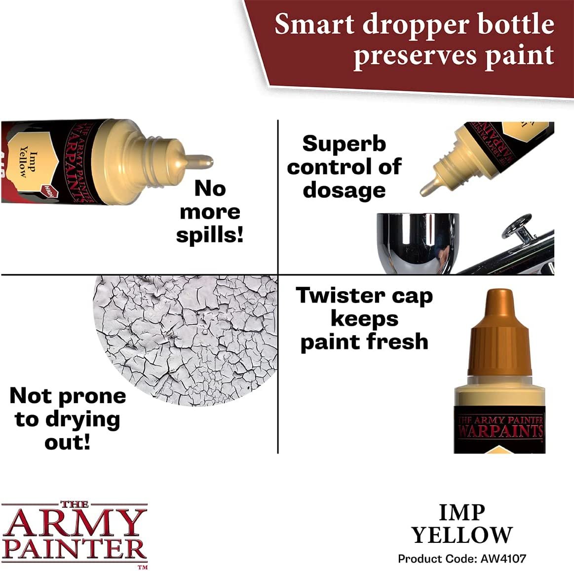 The Army Painter - Warpaints Air: Imp Yellow (18ml/0.6oz)