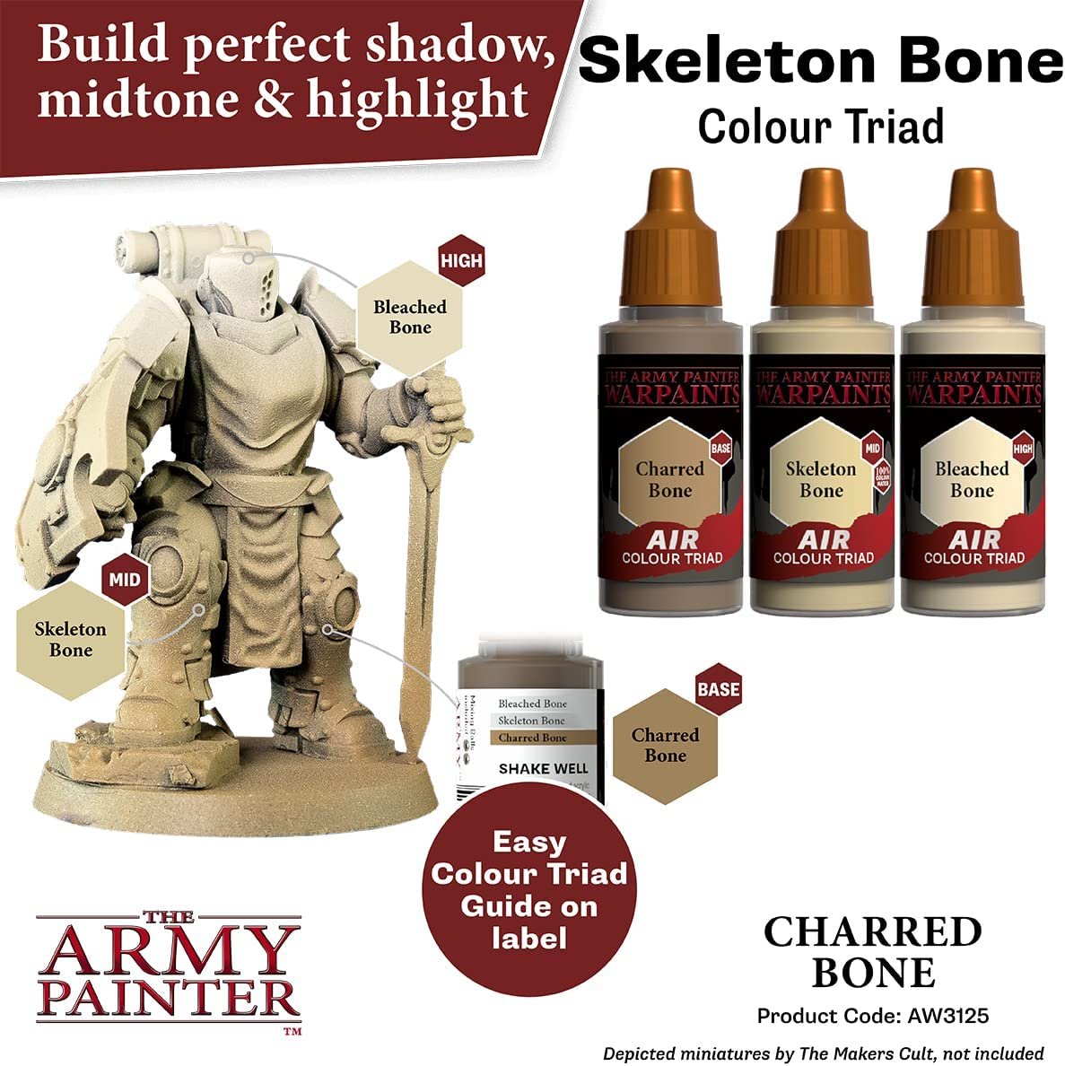 The Army Painter - Warpaints Air: Charred Bone (18ml/0.6oz)