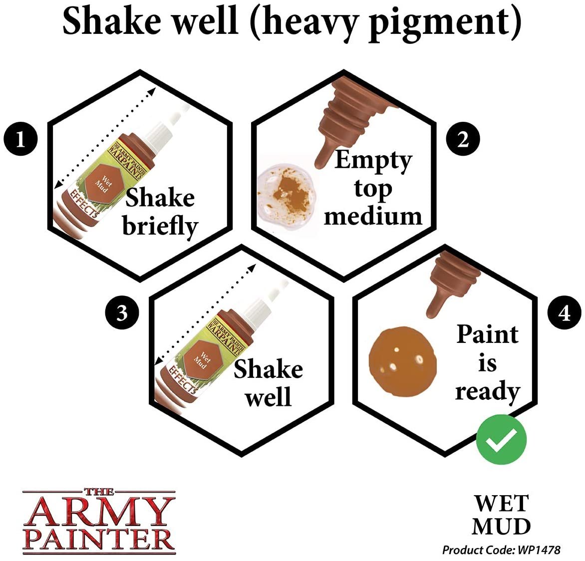 The Army Painter - Warpaints Effects: Wet Mud (18ml/0.6oz)