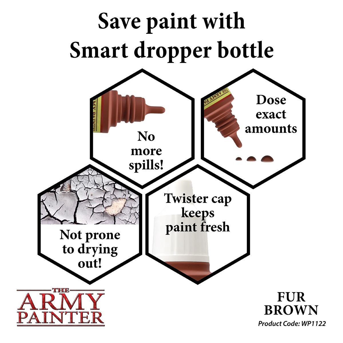 The Army Painter - Warpaints: Fur Brown (18ml/0.6oz)