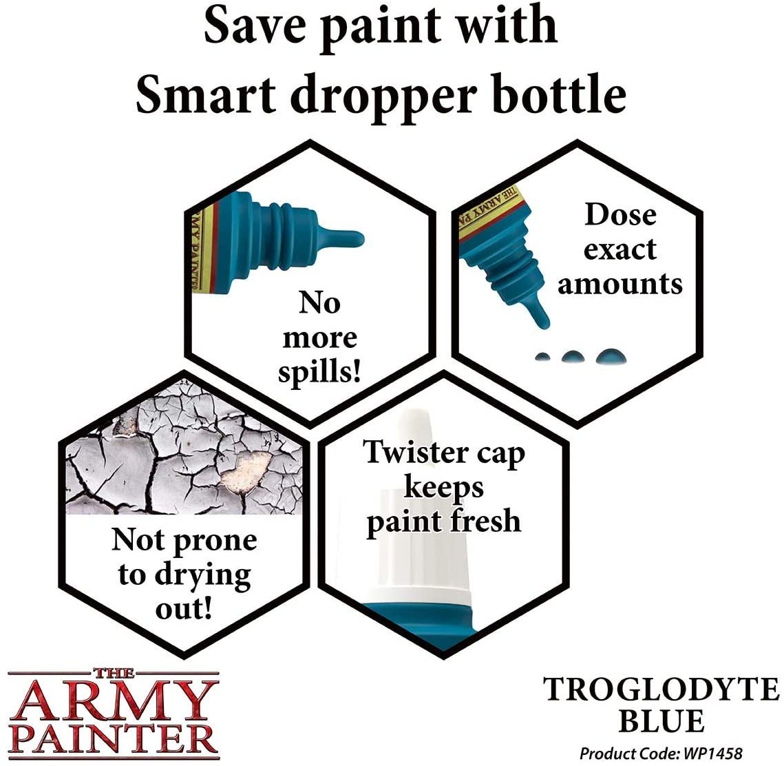 The Army Painter - Warpaints: Troglodyte Blue (18ml/0.6oz)