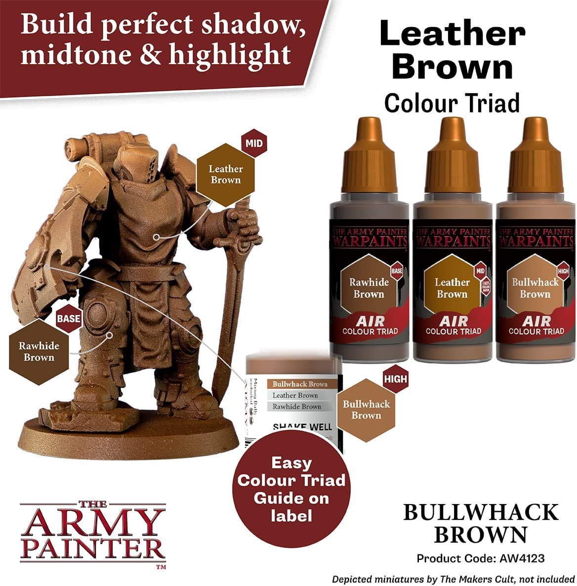 The Army Painter - Warpaints Air: Bullwhack Brown (18ml/0.6oz)