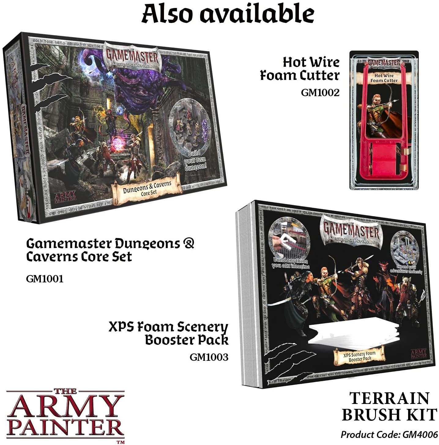 The Army Painter - GameMaster: Terrain Brush Kit The Army Painter - GameMaster: Terrain Brush Kit