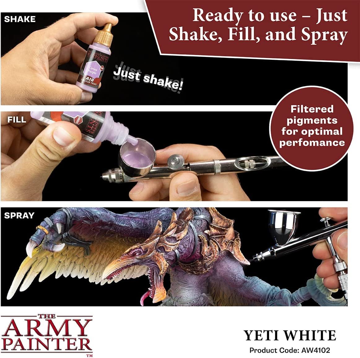 The Army Painter - Warpaints Air: Yeti White (18ml/0.6oz)