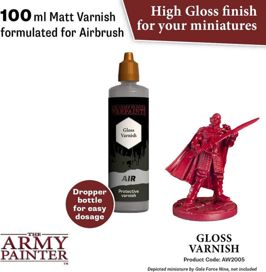 The Army Painter - Warpaints Air: Gloss Varnish (100 ml) The Army Painter - Warpaints Air: Gloss Varnish (100 ml)
