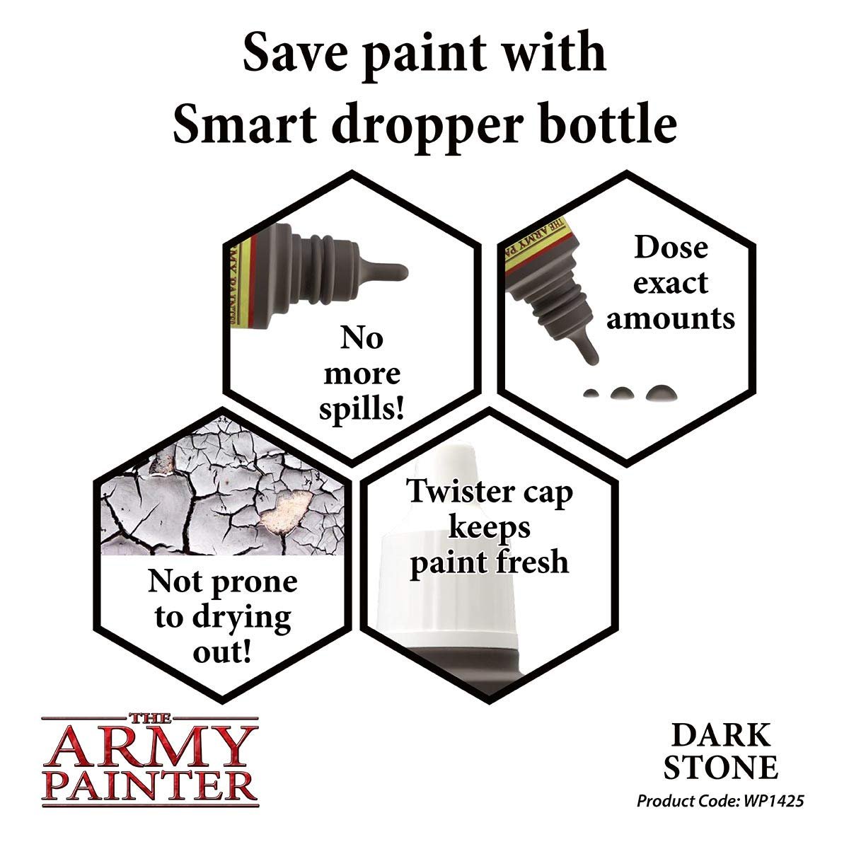The Army Painter - Warpaints: Dark Stone (18ml/0.6oz)