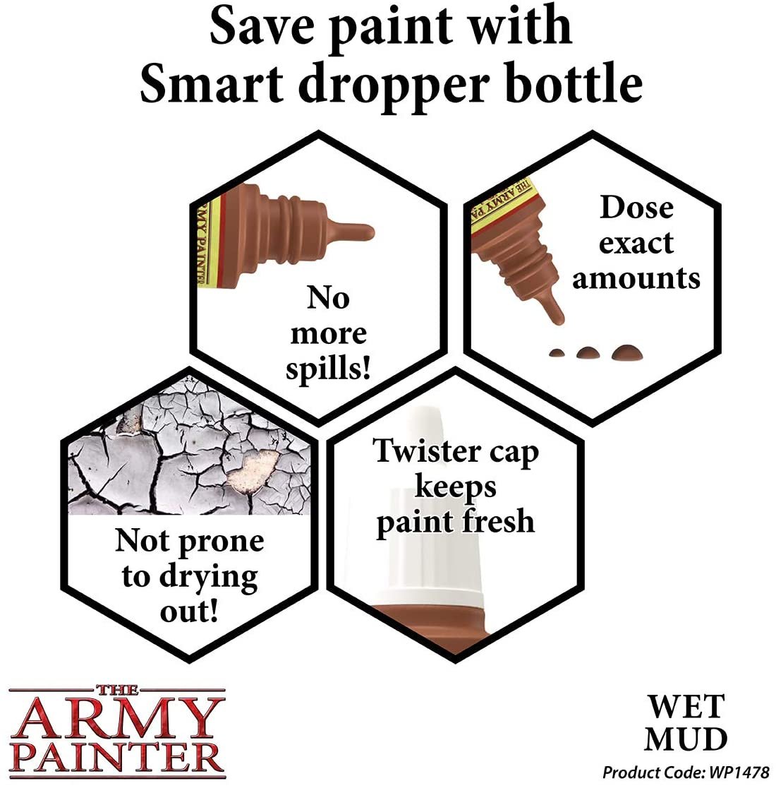 The Army Painter - Warpaints Effects: Wet Mud (18ml/0.6oz)