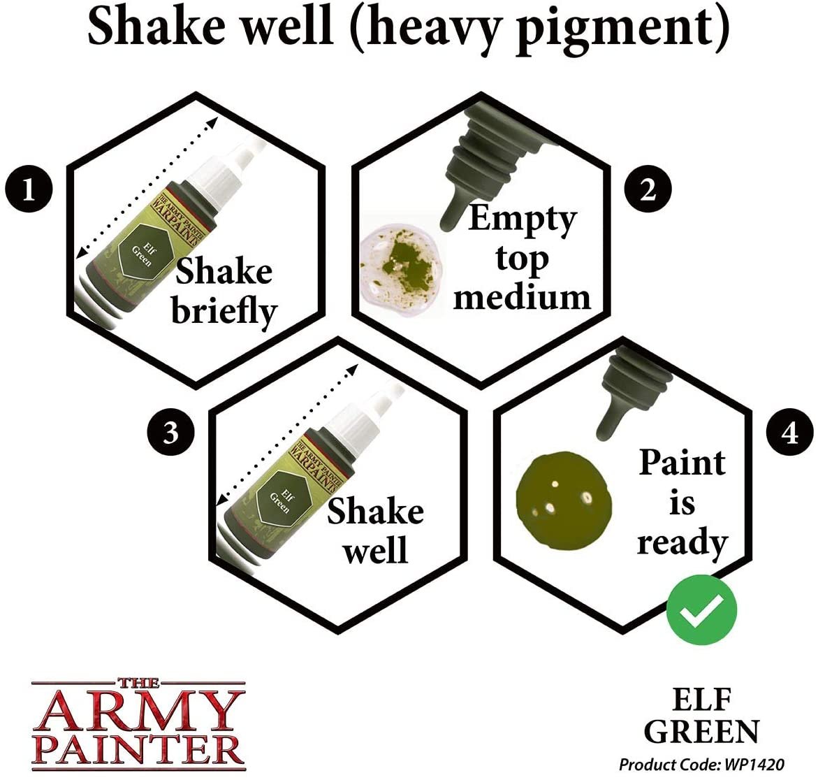 The Army Painter - Warpaints: Elf Green (18ml/0.6oz)