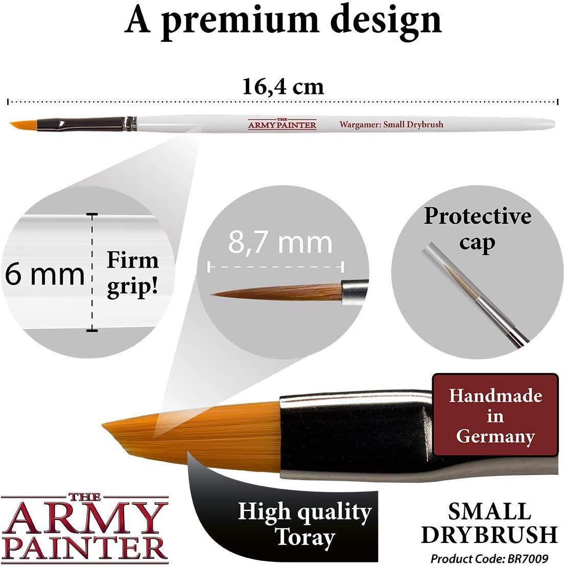 The Army Painter - Wargamer Brush: Small Drybrush The Army Painter - Wargamer Brush: Small Drybrush