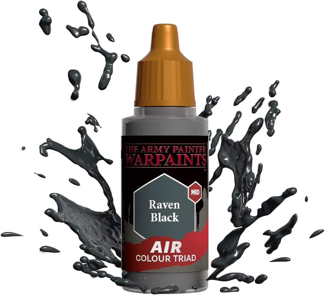 The Army Painter - Warpaints Air: Raven Black (18ml/0.6oz) The Army Painter - Warpaints Air: Raven Black (18ml/0.6oz)