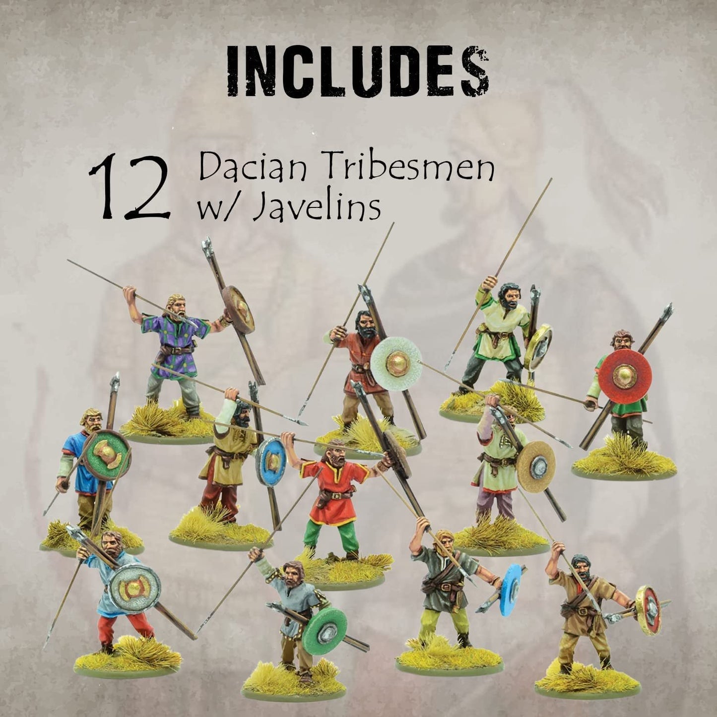 SPQR - Dacia & Sarmations : Tribesman With Javelins