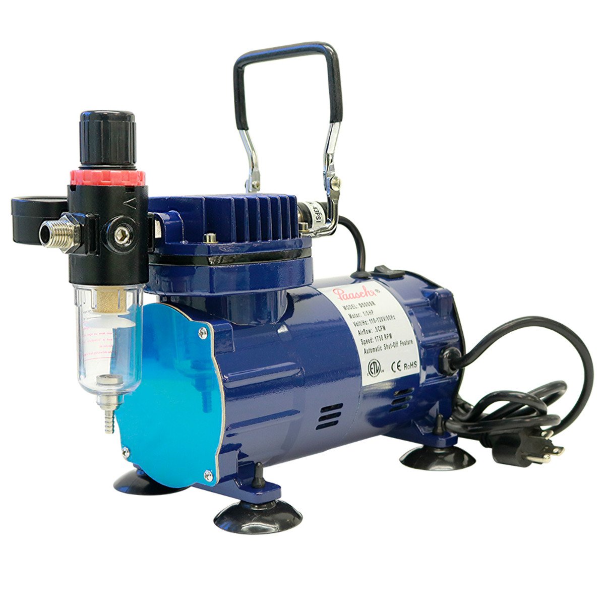 D500SR 1/5 H.P. Oilless Piston Comp. W. Regulator & Auto Shutoff