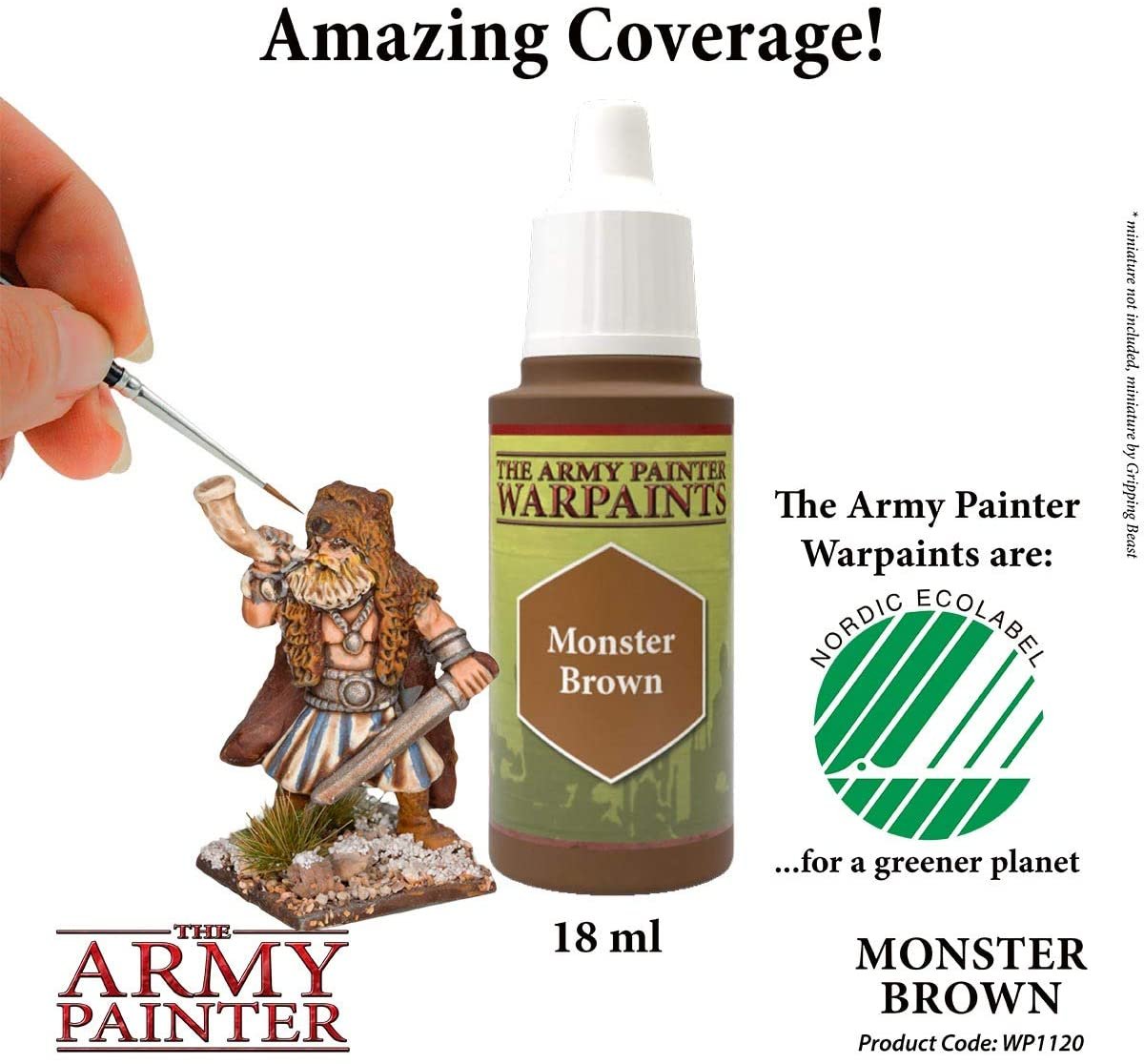 The Army Painter - Warpaints: Monster Brown (18ml/0.6oz)