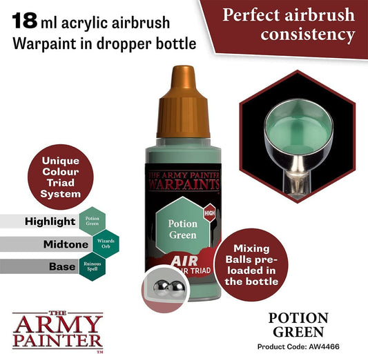 The Army Painter - Warpaints Air: Potion Green (18ml/0.6oz) The Army Painter - Warpaints Air: Potion Green (18ml/0.6oz)