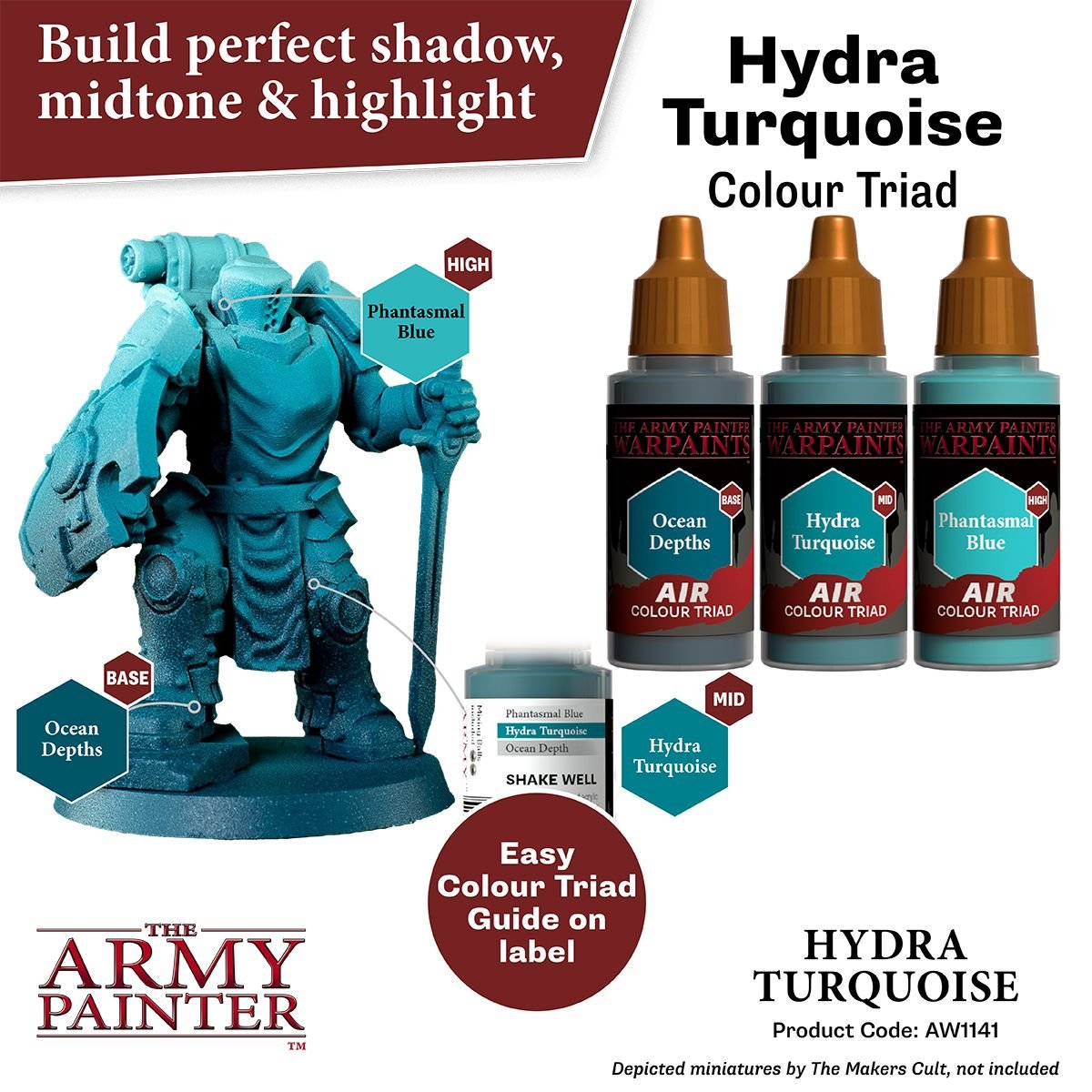 The Army Painter - Warpaints Air: Hydra Turquoise (18ml/0.6oz) The Army Painter - Warpaints Air: Hydra Turquoise (18ml/0.6oz)