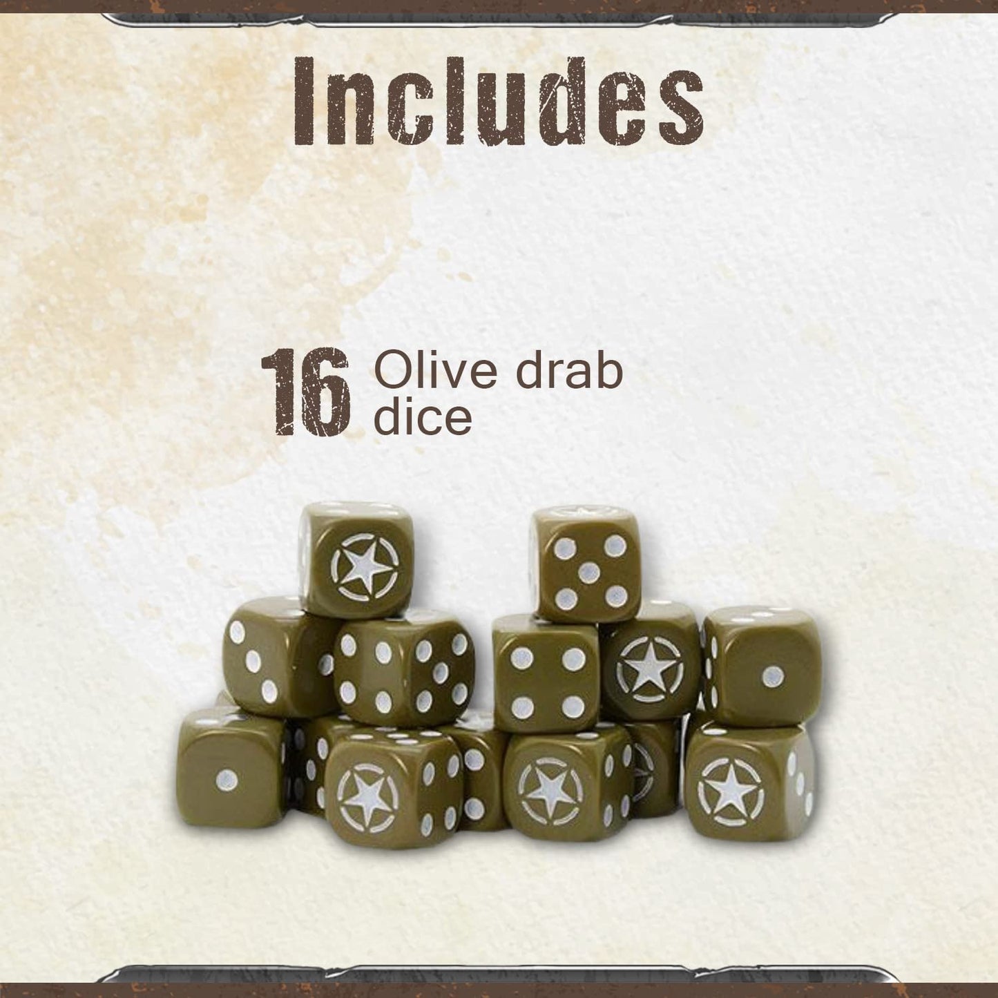 Bolt Action - USA: Allied Star D6 Dice Pack