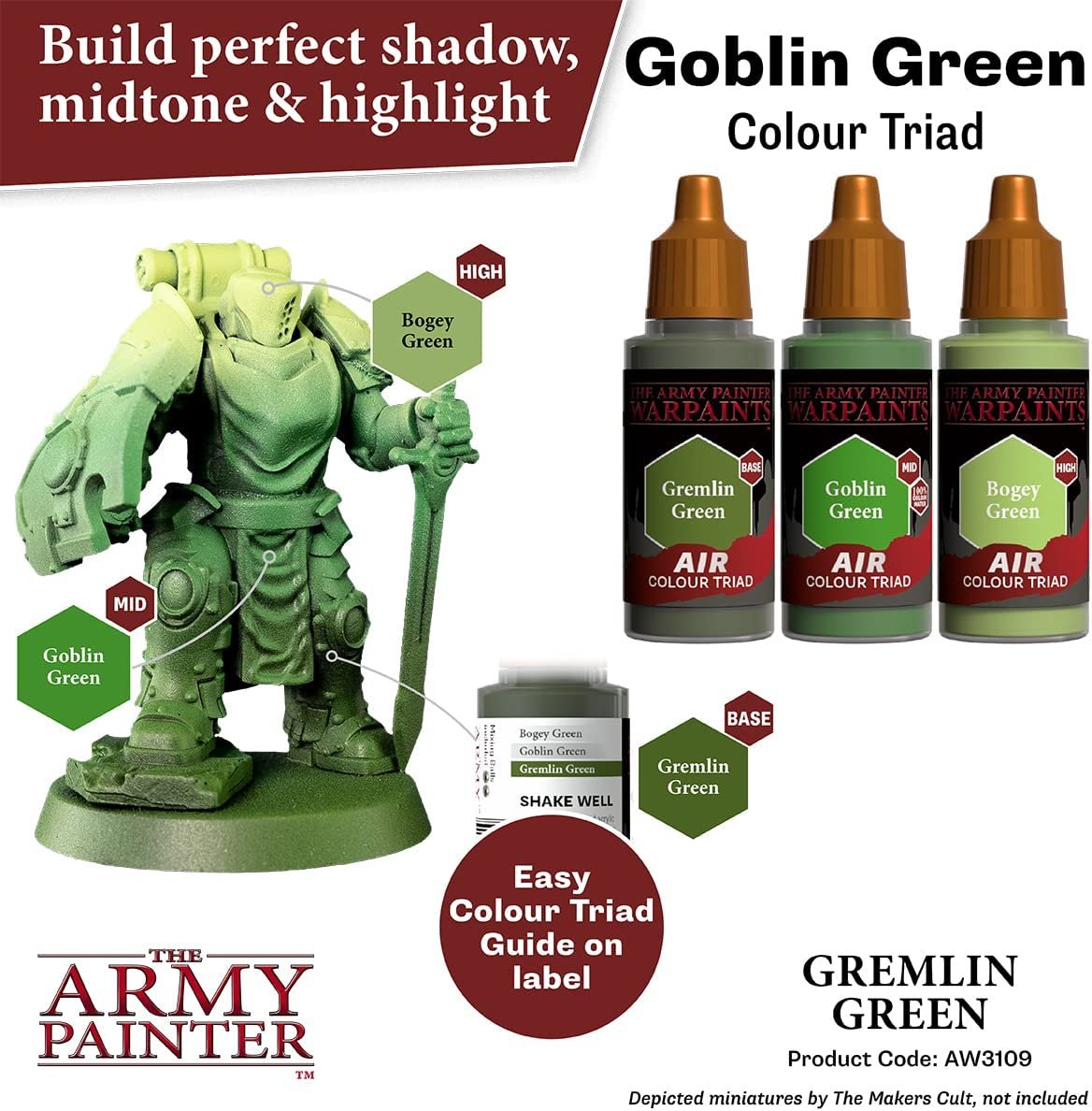 The Army Painter - Warpaints Air: Gremlin Green (18ml/0.6oz)