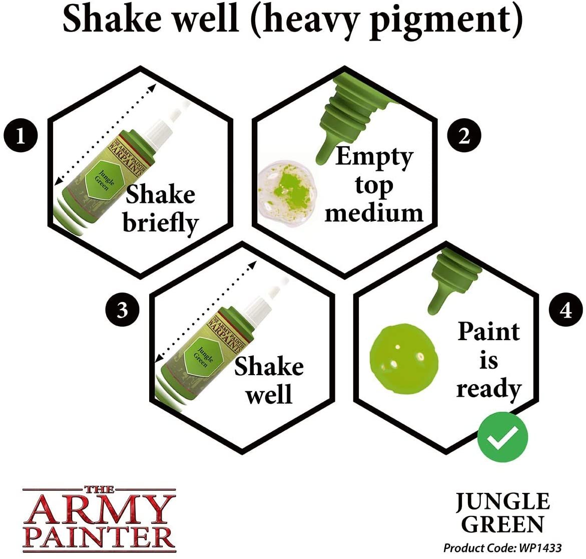 The Army Painter - Warpaints: Jungle Green (18ml/0.6oz)
