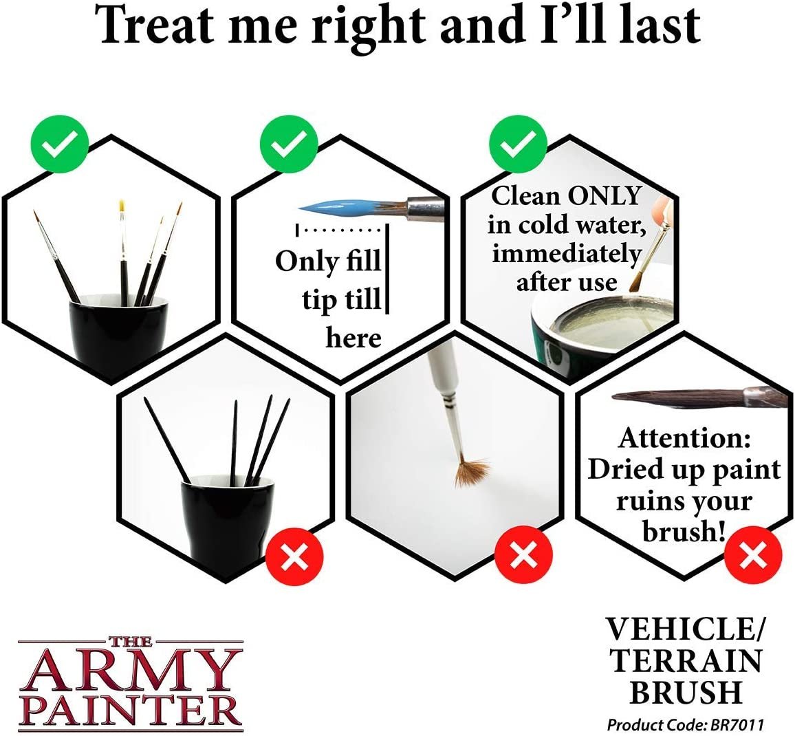 The Army Painter - Wargamer Brush: Vehicle / Terrain The Army Painter - Wargamer Brush: Vehicle / Terrain