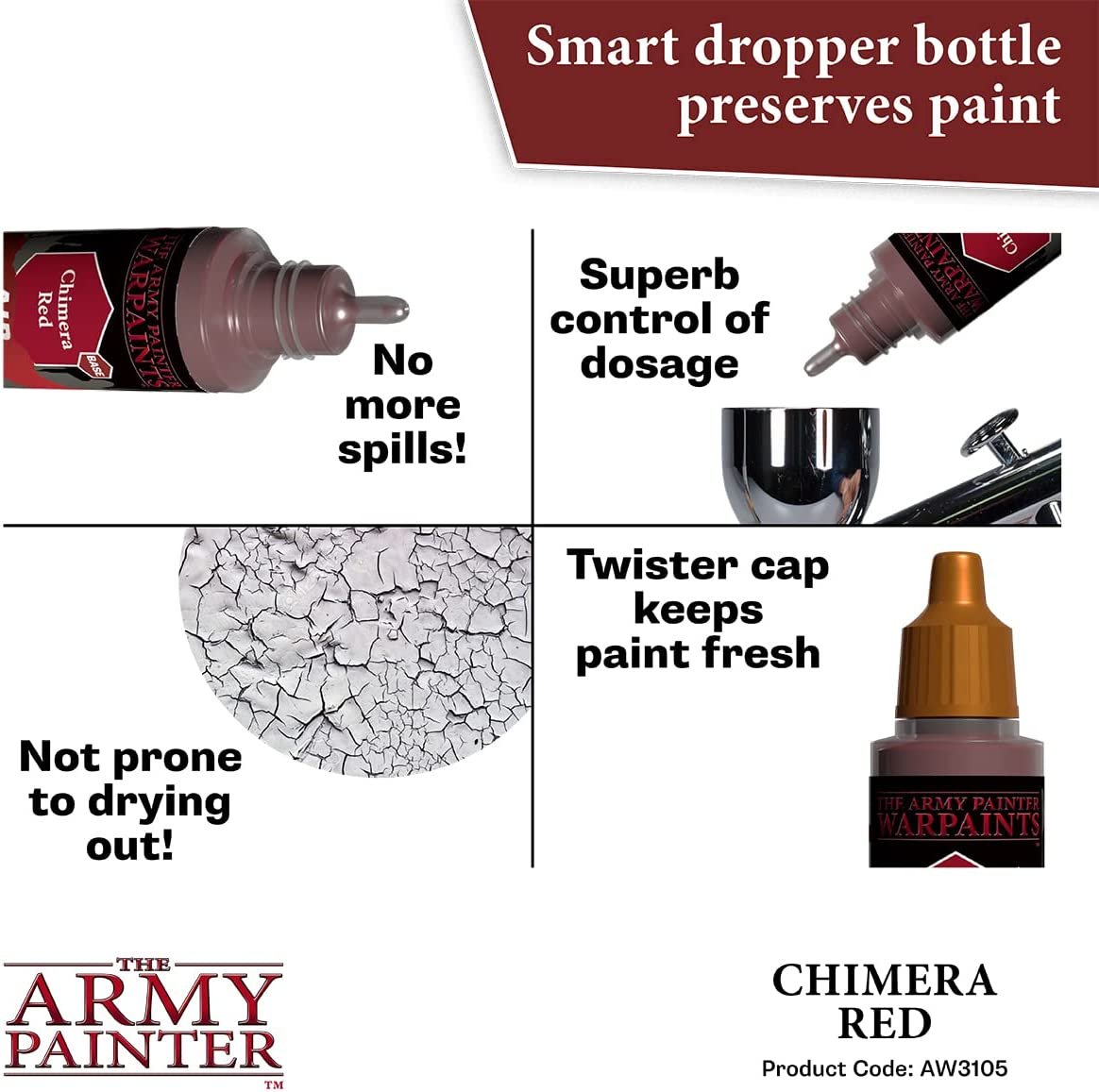 The Army Painter - Warpaints Air: Chimera Red (18ml/0.6oz)