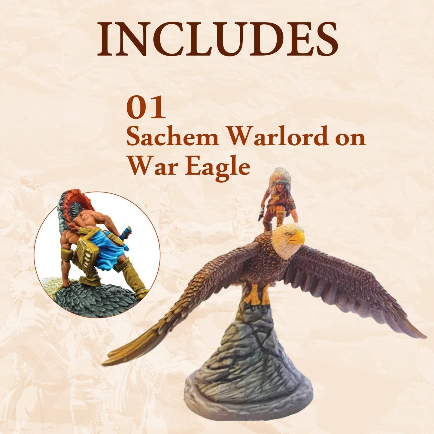 Mythic Americas - Nations: Sachem Warlord on War Eagle