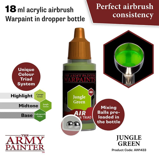 The Army Painter - Warpaints Air: Jungle Green (18ml/0.6oz) The Army Painter - Warpaints Air: Jungle Green (18ml/0.6oz)