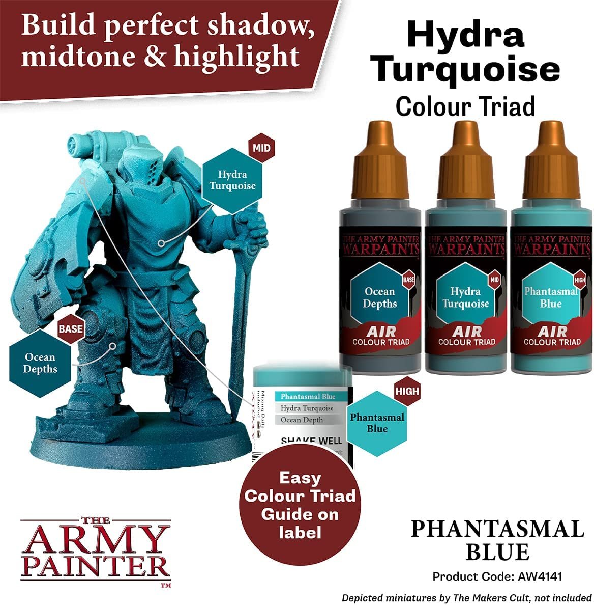 The Army Painter - Warpaints Air: Phantasmal Blue (18ml/0.6oz) The Army Painter - Warpaints Air: Phantasmal Blue (18ml/0.6oz)