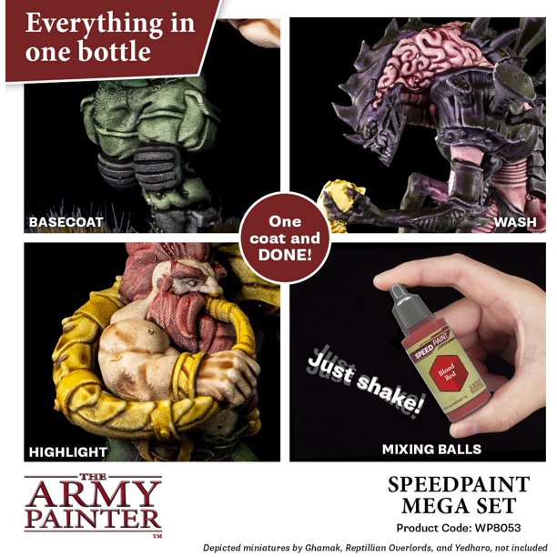 The Army Painter - Speedpaint Mega Paint Set Brush Combo