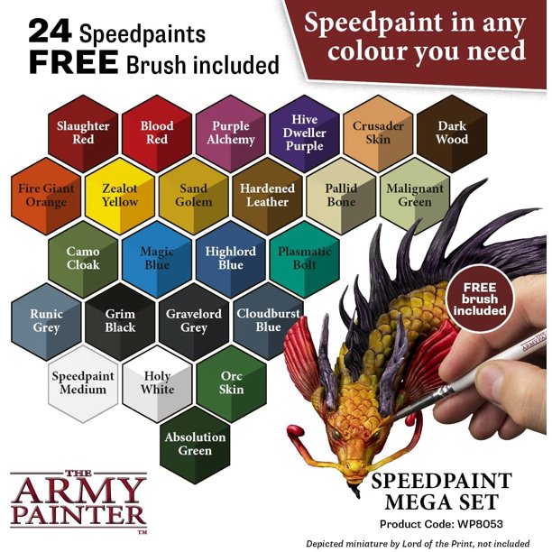 The Army Painter - Speedpaint Mega Paint Set Brush Combo