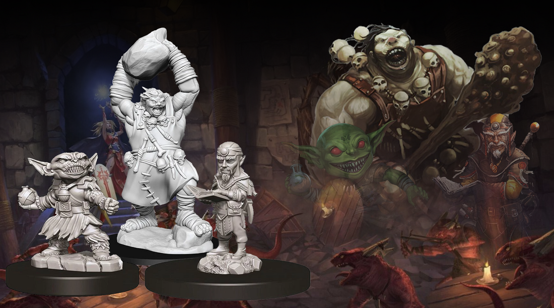 Pathfinder unpainted miniatures for miniature painting, and tabletop gaming
