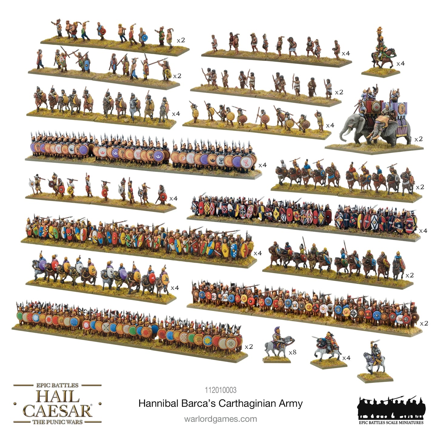 Hail Caesar Epic Battles - Hannibal Barca's Carthaginian Army