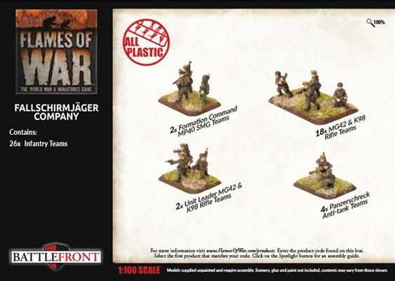 Flames of War - German: Fallschirmjager Company