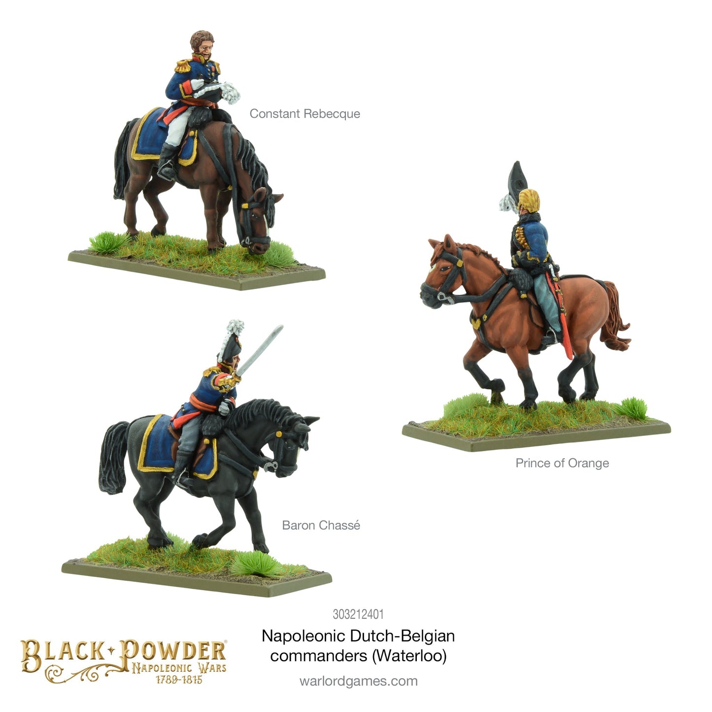 Black Powder - Napoleonic Dutch-Belgians: Commanders (Waterloo)