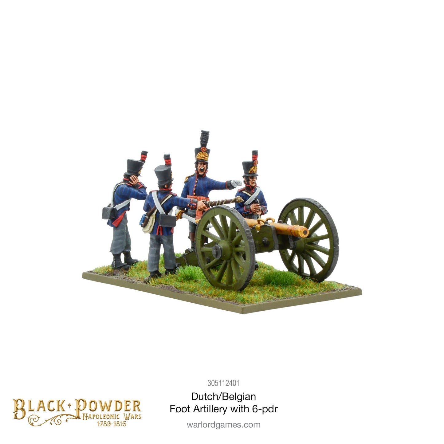 Black Powder - Napoleonic Dutch-Belgians: Foot Artillery With 6-Pdr