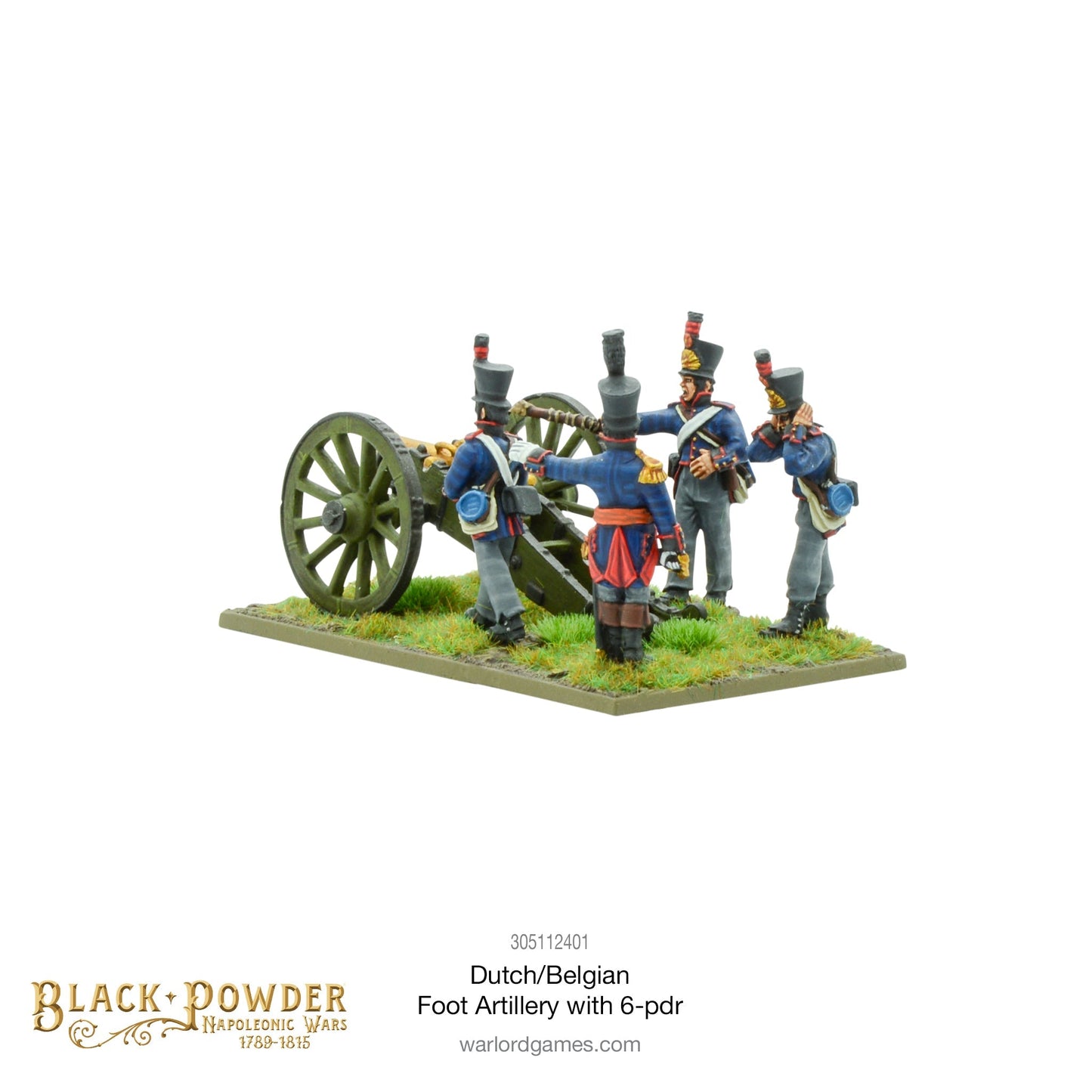 Black Powder - Napoleonic Dutch-Belgians: Foot Artillery With 6-Pdr