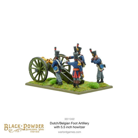 Black Powder - Napoleonic Dutch-Belgians: Foot Artillery With 5.5-Inch Howitzer