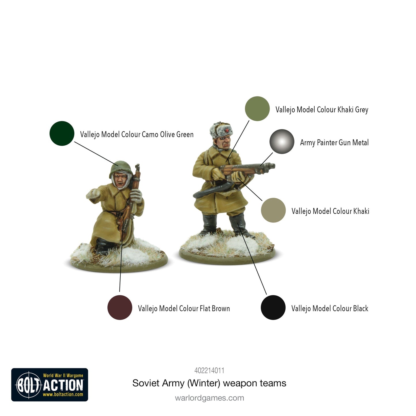 Bolt Action - Soviet Union: Soviet Army (Winter) Weapons Teams