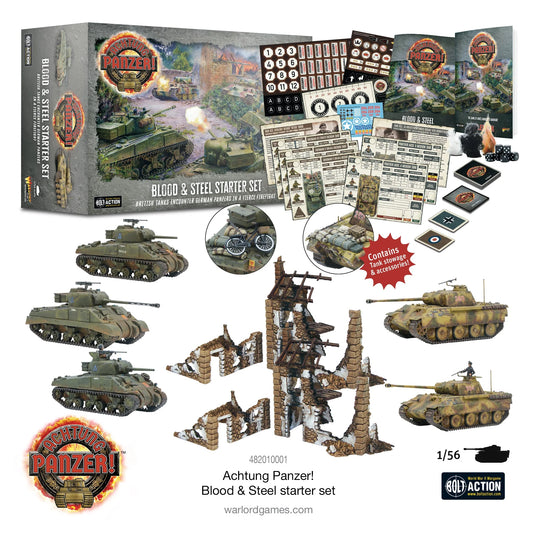 Achtung Panzer! - British And German: Blood & Steel Starter Set