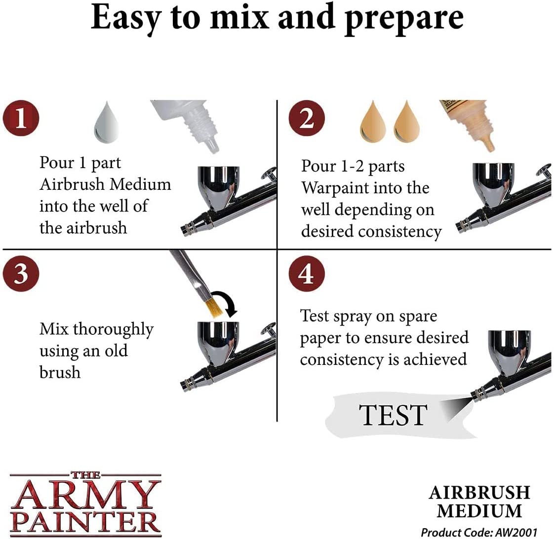 The Army Painter - Starter Airbrush Paint Set and Airbrush Thinner