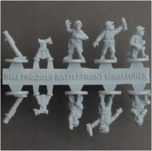 Flames of War Plastic American 6X 81mm Mortar Teams