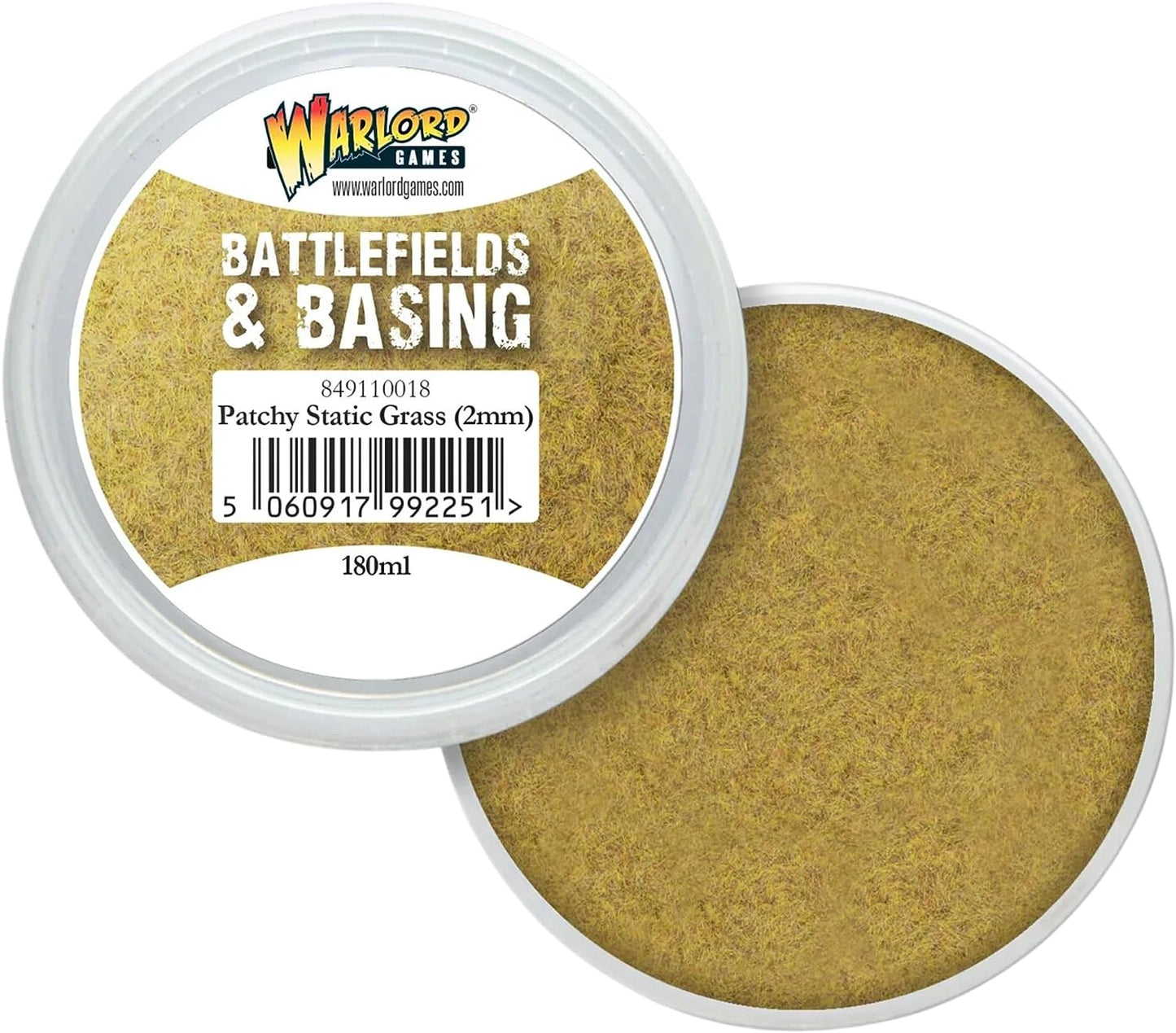 Warlord Games - Battlefields & Basing: Patchy 2mm Static Grass (180ml)