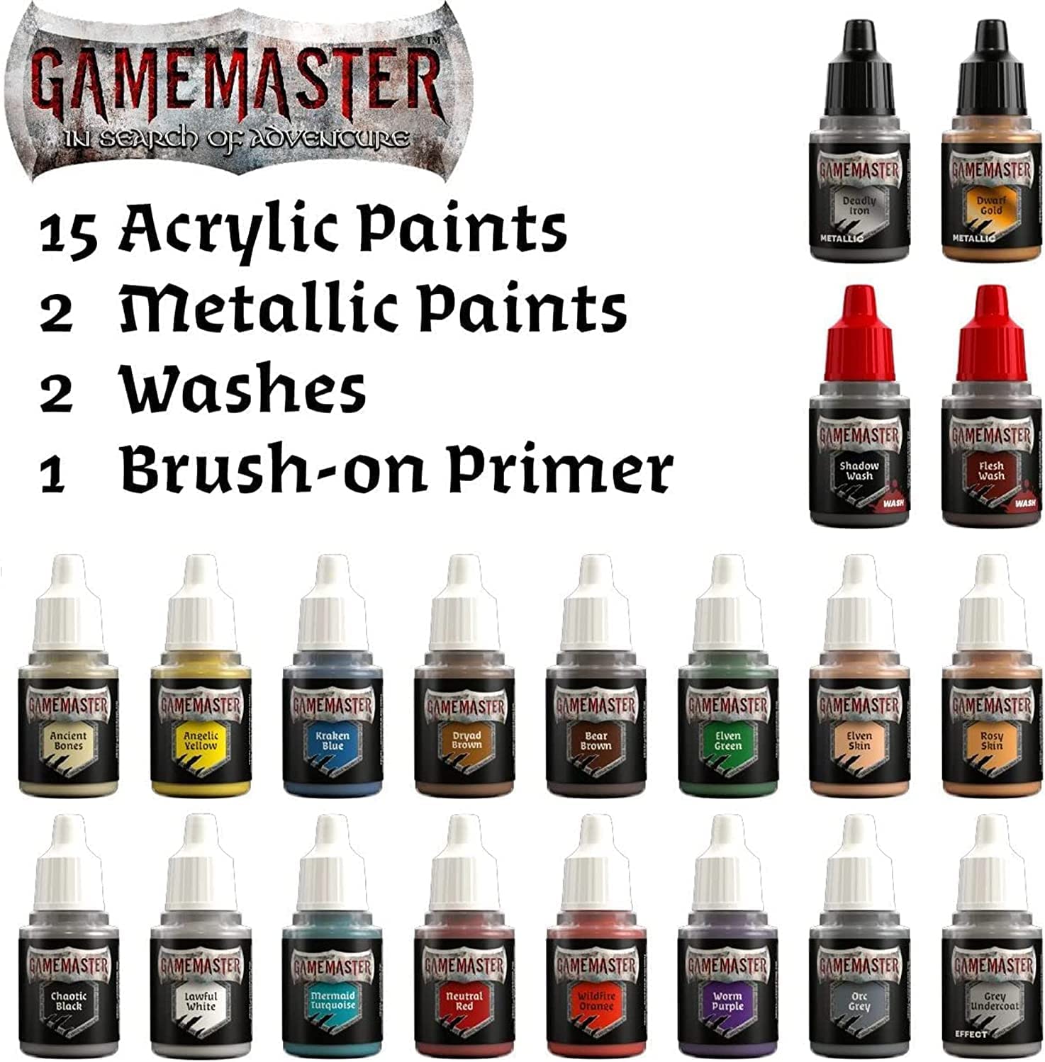 Wargames Delivered Miniature Paint Brushes for Acrylic Painting - Army  Painter Brushes-15 Acrylic Paint Brushes for Miniature Painting - Fine Tip