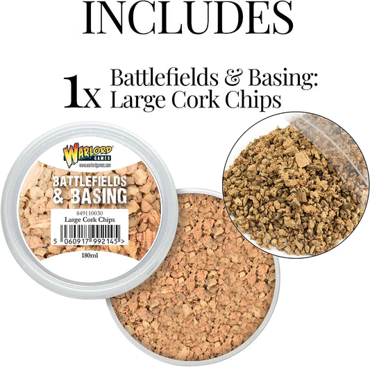 Warlord Games - Battlefields & Basing: Large Cork Chips (180ml)