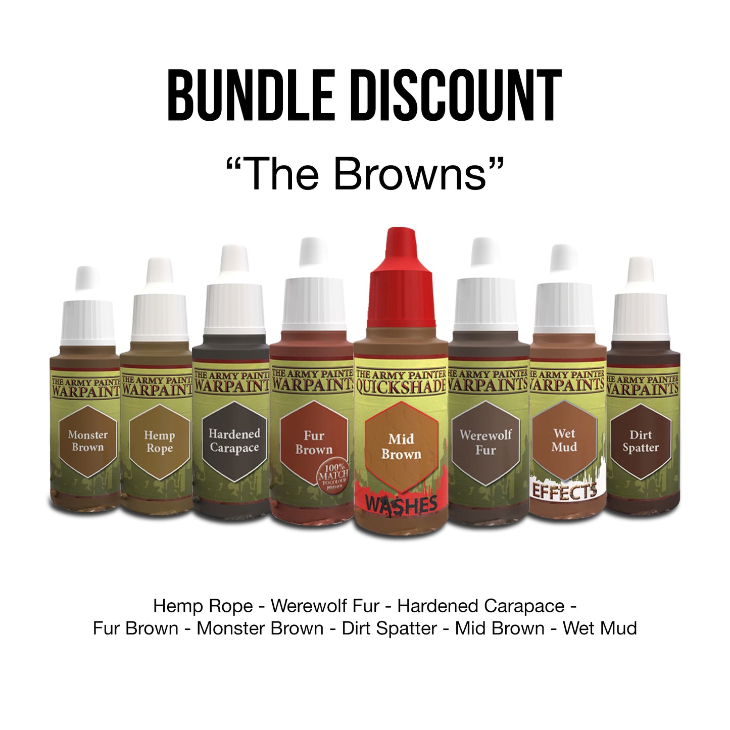 The Army Painter - Discount Bundle: Browns