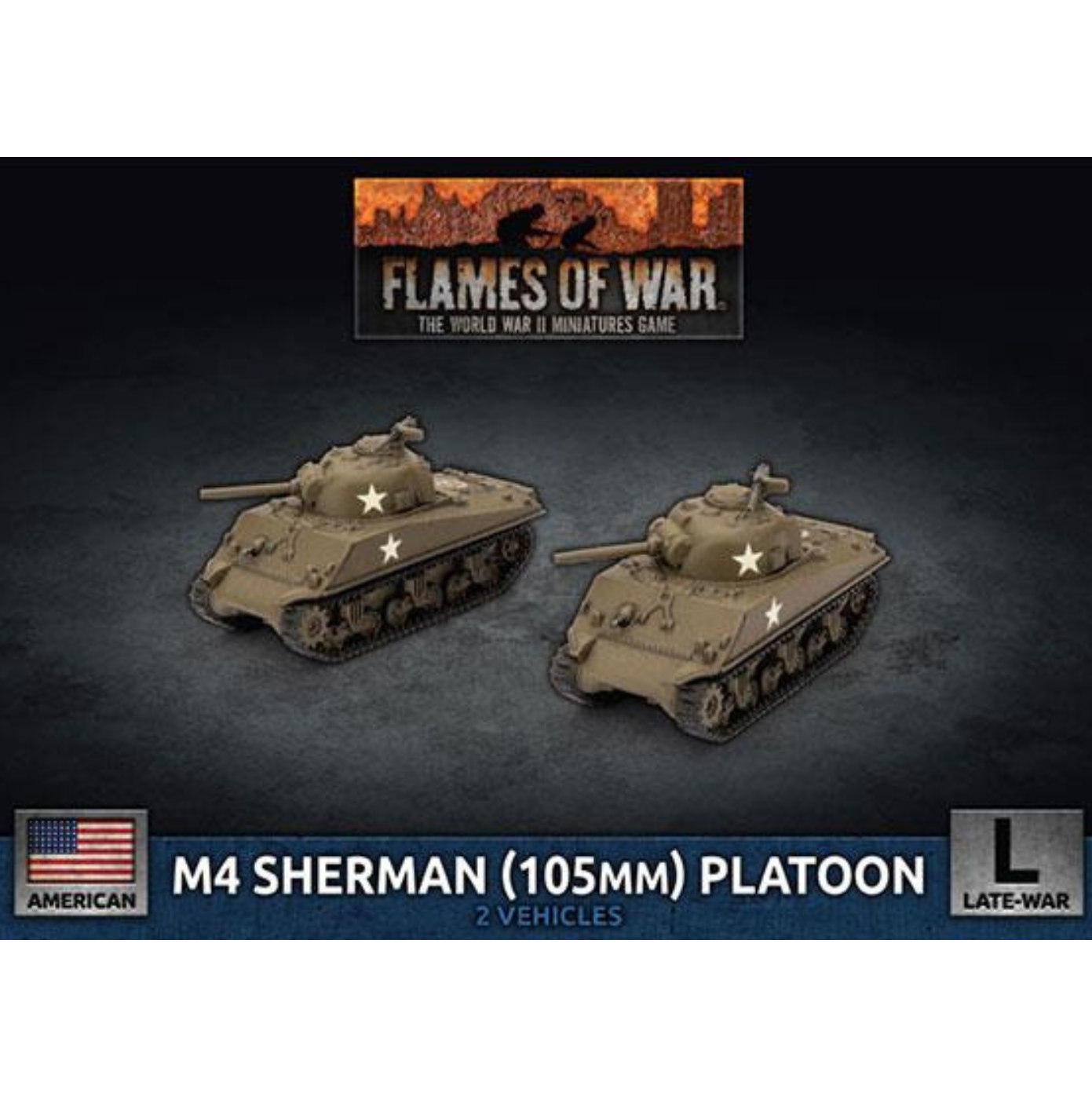 Flames of War - USA: M4 Sherman (105mm) Platoon