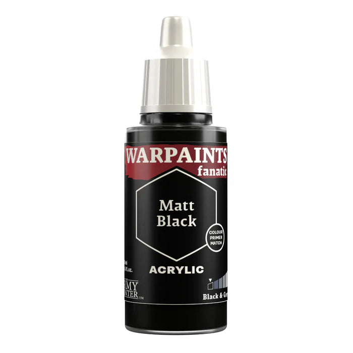 The Army Painter Warpaints Fanatic: Matt Black (18ml/0.6oz)