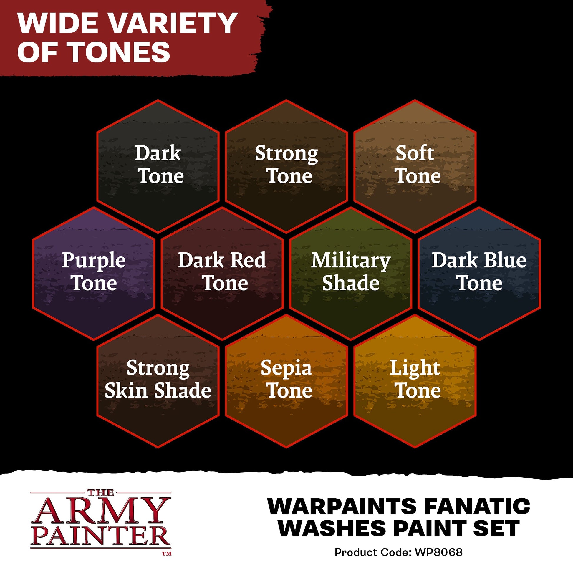 The Army Painter Warpaints Fanatic: Washes Paint Set