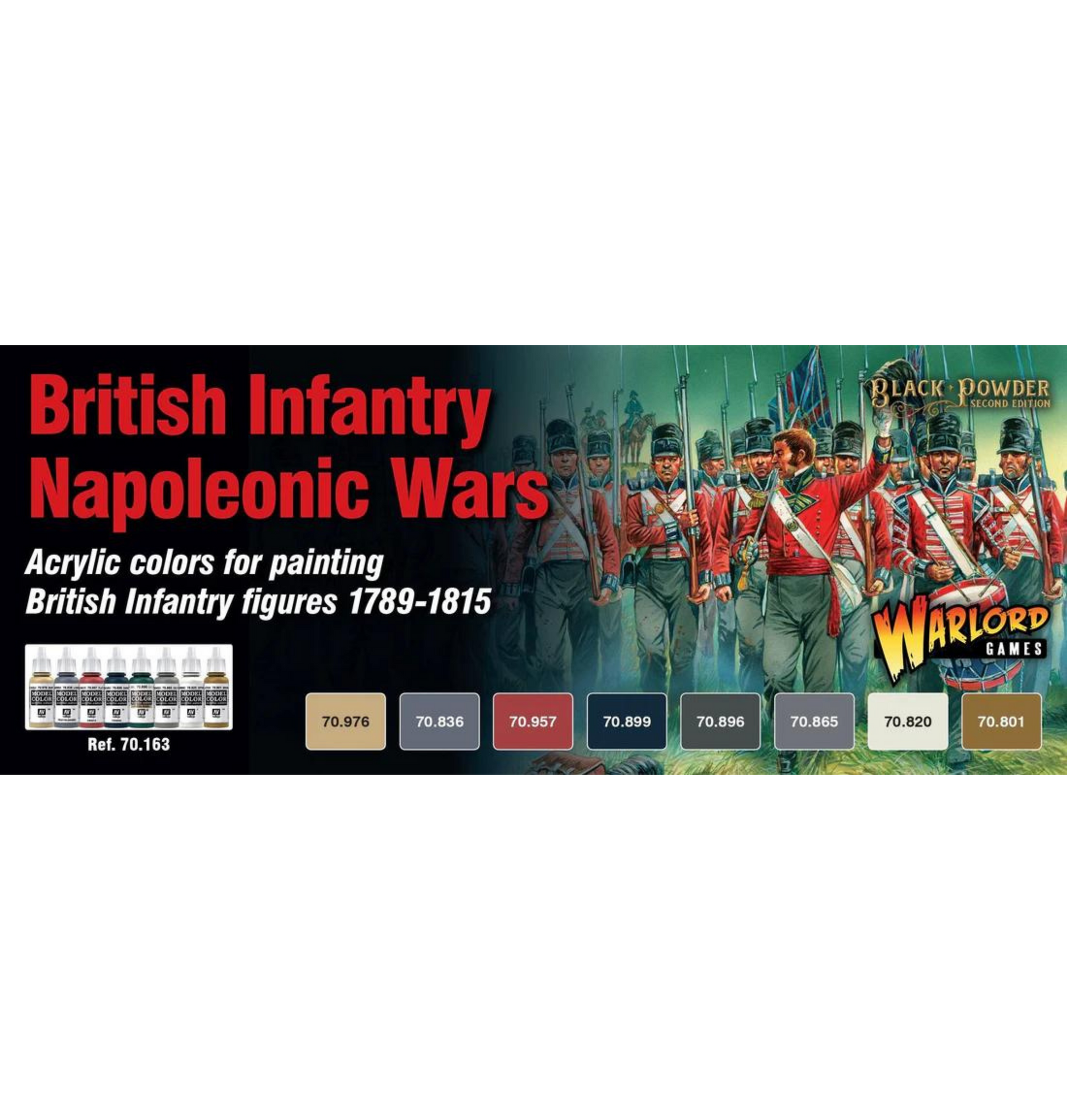 Black Powder - Napoleonic British: British Napoleonic Paint Set (8)