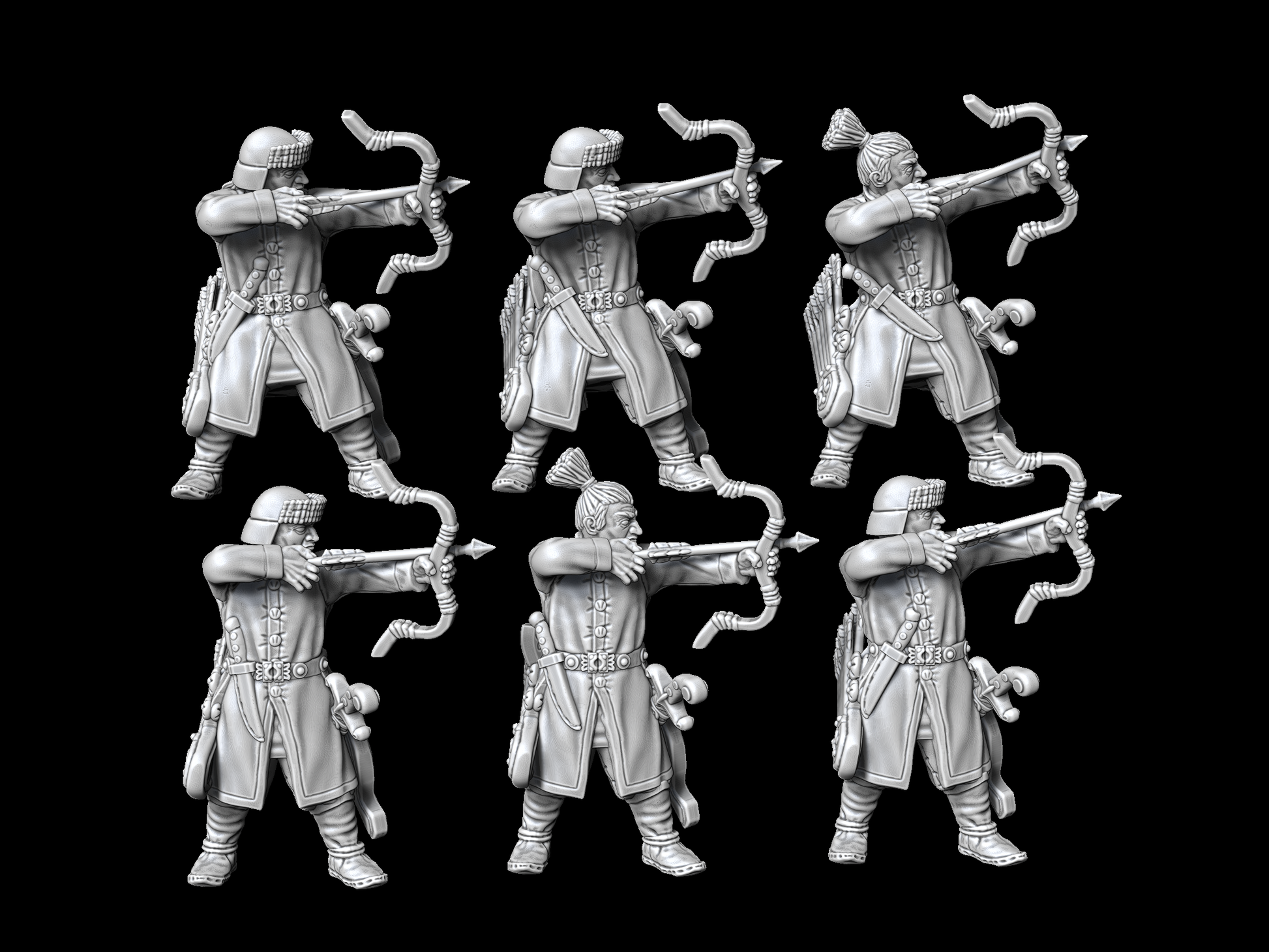 Turko-Mongol Bowmen STLs - Wargames Delivered